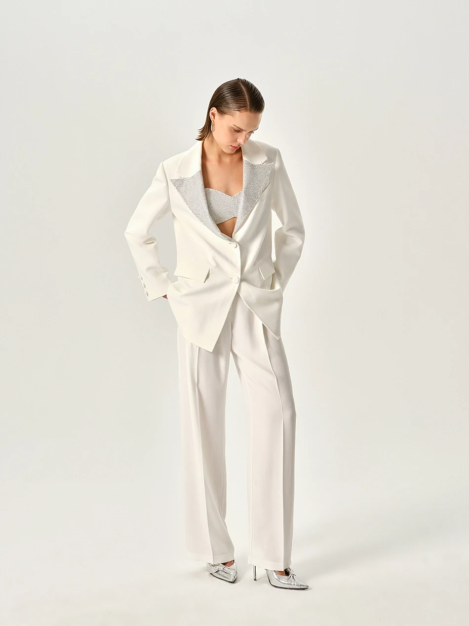 DIANA HIGH WAIST WHITE PANT