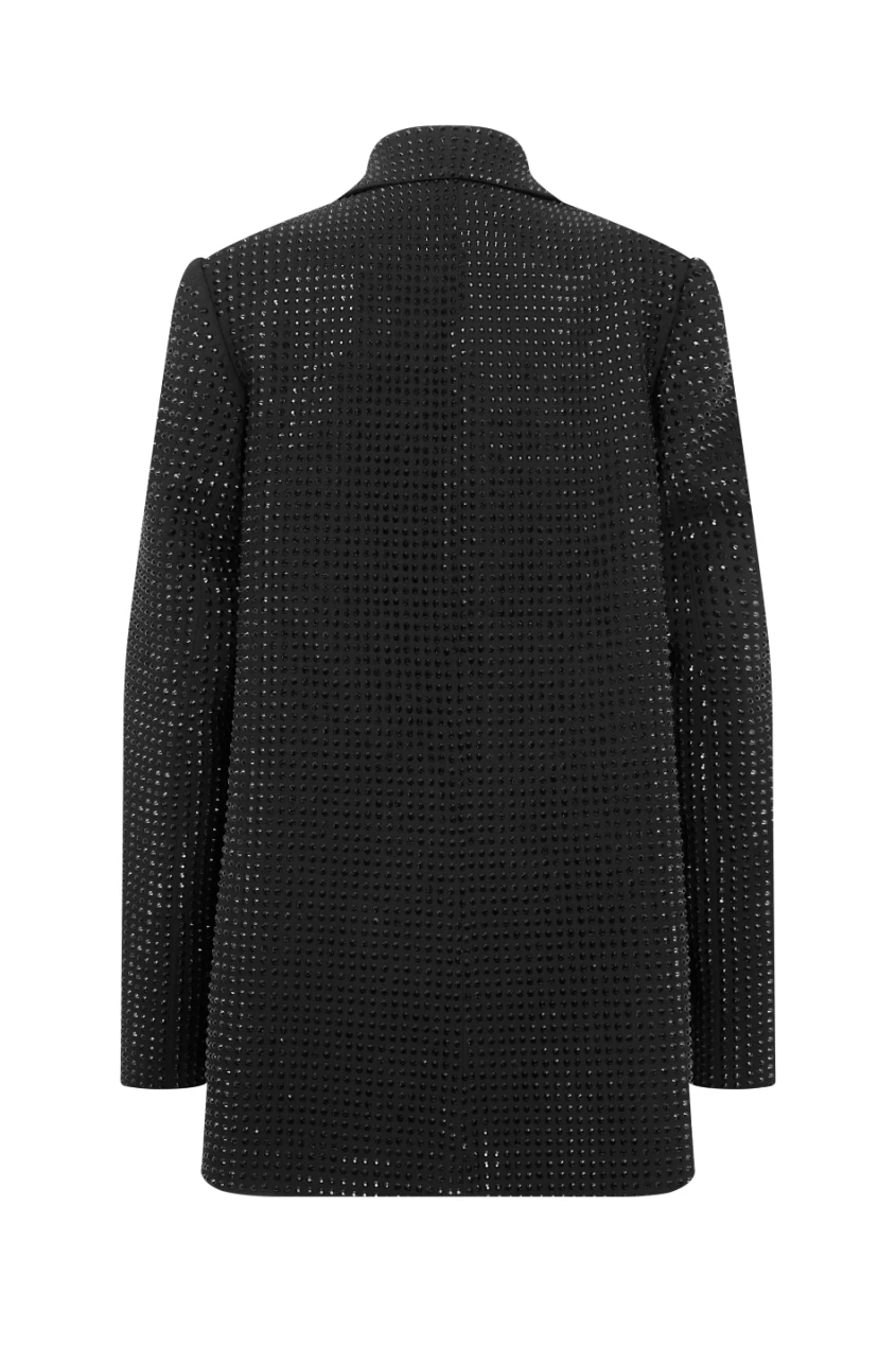 GABRIEL CRYSTAL-EMBELLISHED BLACK JACKET